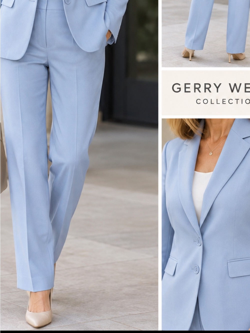 Gerry Weber Light Blue Women’s Tailored Pants size 4/34